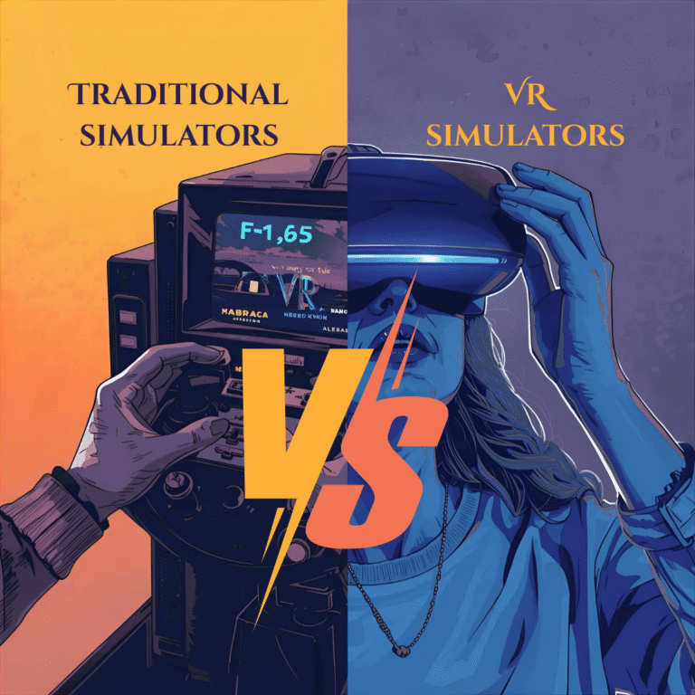 Traditional simulators VR simulators